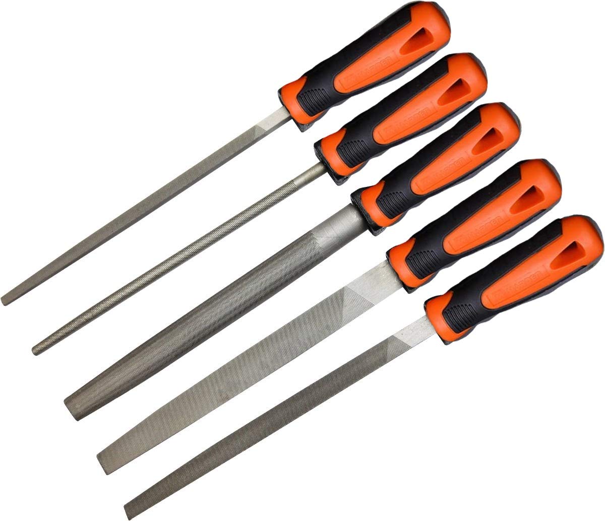Edward Tools Harden Pro 8” File Set - 5 Piece Set Includes Wood